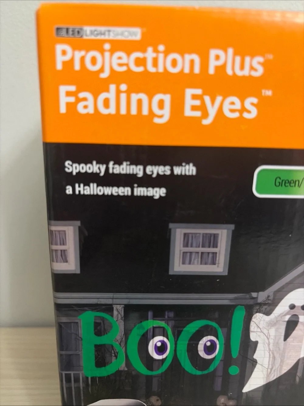 Gemmy Fading Eyes New! Halloween Light - Green/White